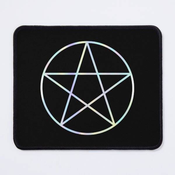 Aperçu de l'œuvre Pentacle irisé arc-en-ciel créée et vendue par CloudyCreations00.