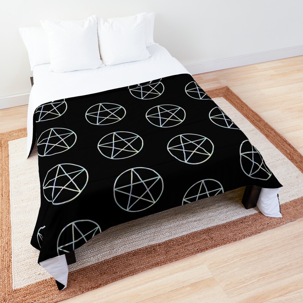 Rainbow Pentagram Double Bedspread 