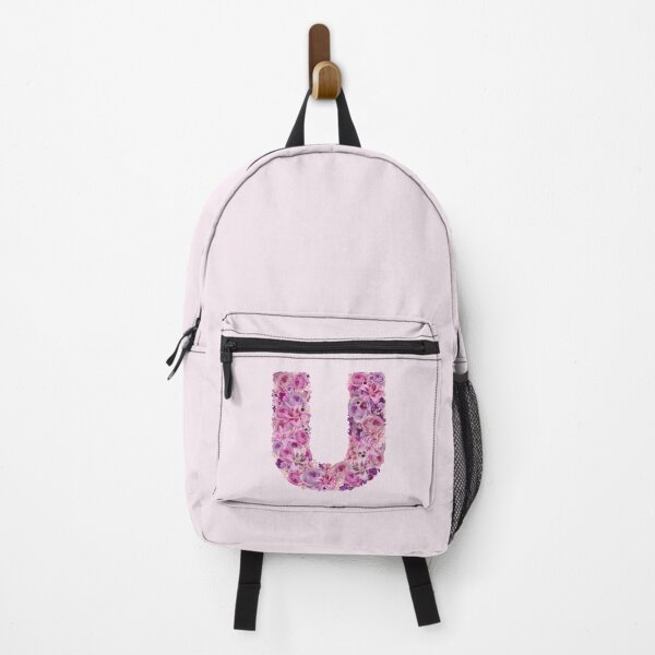 Item preview, Letter U | Pink Flower Pattern | Letter Art | Typography designed and sold by hayleylauren.