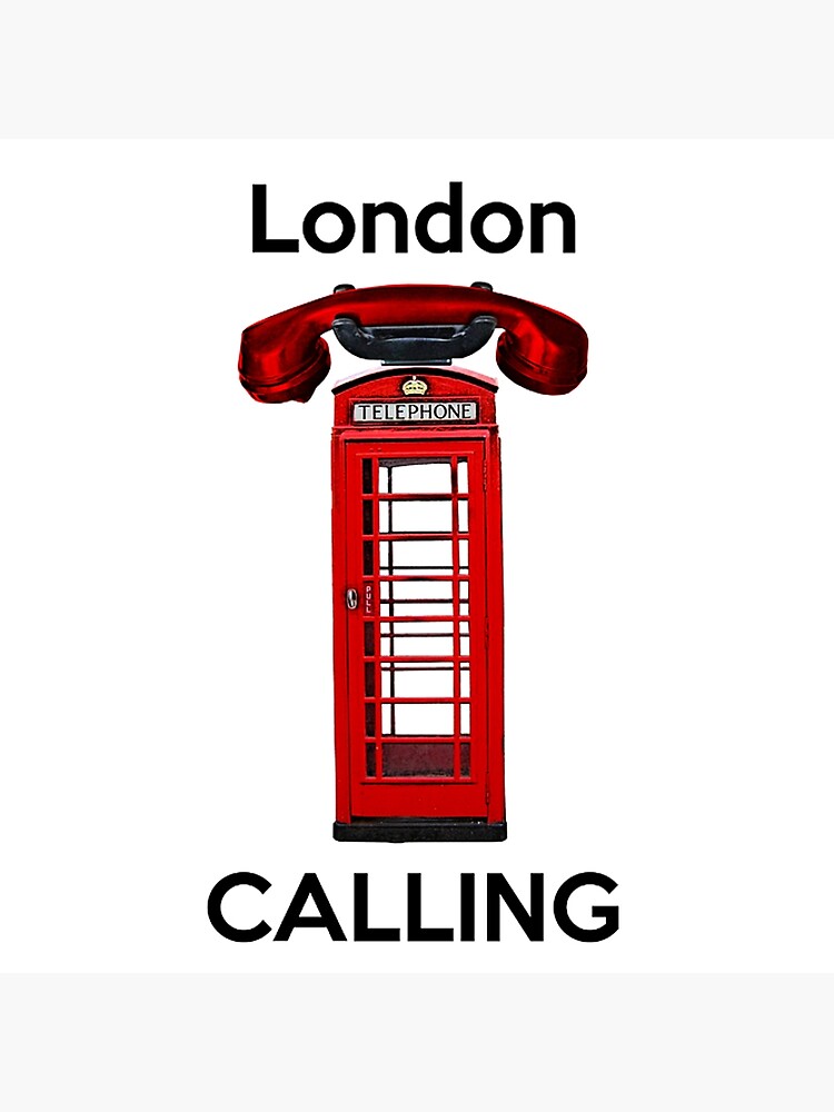 Disover london calling phone booth Premium Matte Vertical Poster