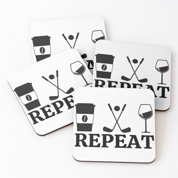 Item preview, Coffee Golf Wine Repeat designed and sold by Auntieck.