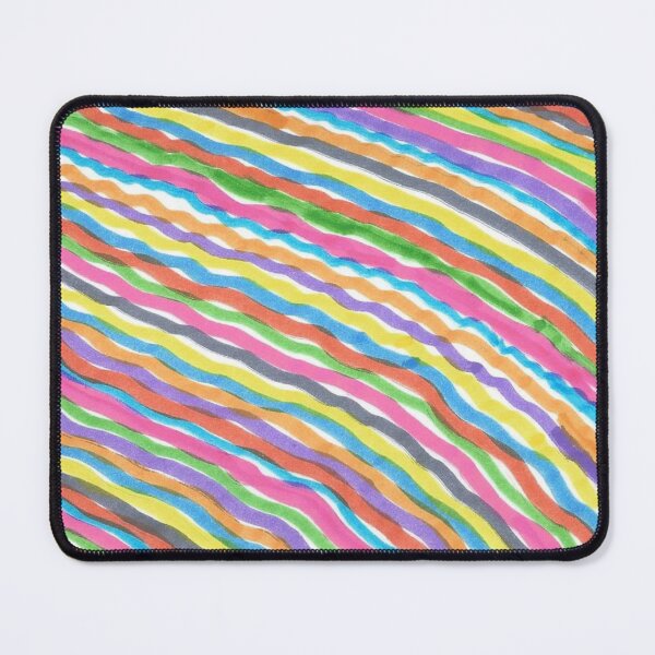 Item preview, Rainbow Waves Abstract Print designed and sold by DanielleGensler.