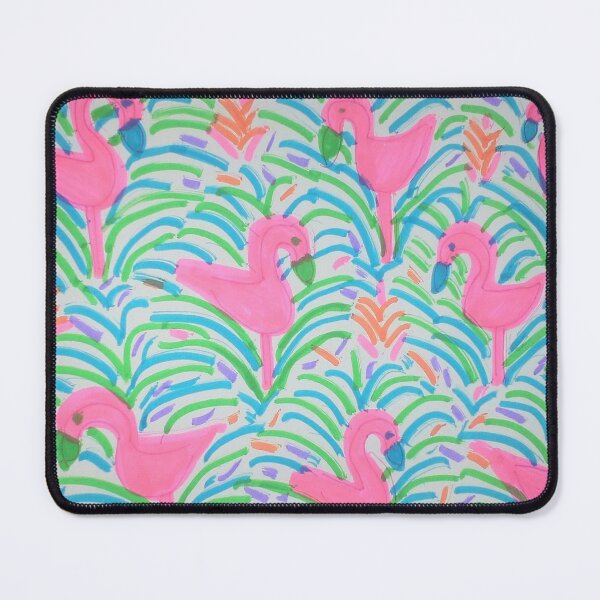 Item preview, Flamingo Jungle Party Tropical Print designed and sold by DanielleGensler.