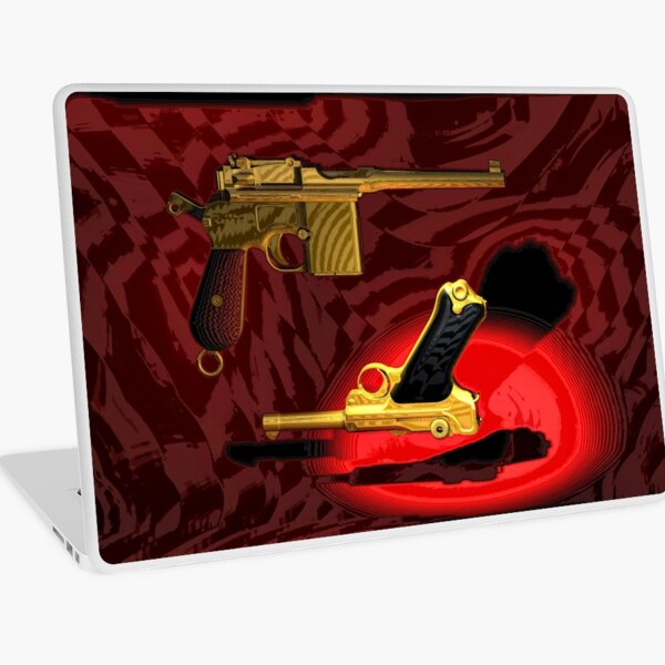 Mauser C96 & Luger P08 (Parabellum) - Pop Art Guns Laptop Skin