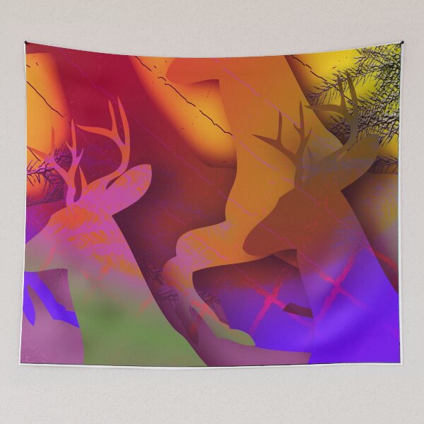 Item preview, Reindeer w. Branches designed and sold by Ellen Turner.