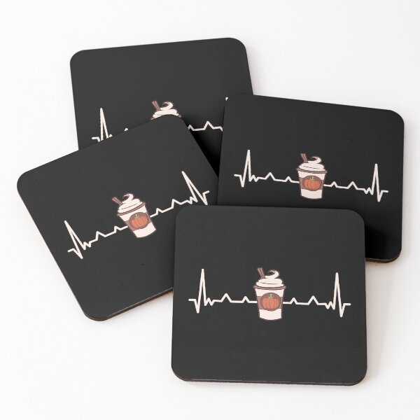 Item preview, Pumpkin Spice Drink / Heartbeat Love Drinking Fall Beverage design designed and sold by CreatedByHeidi.