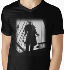 Nosferatu Symphony of Horror Vampire Graphic Design Men's V-Neck T-Shirt