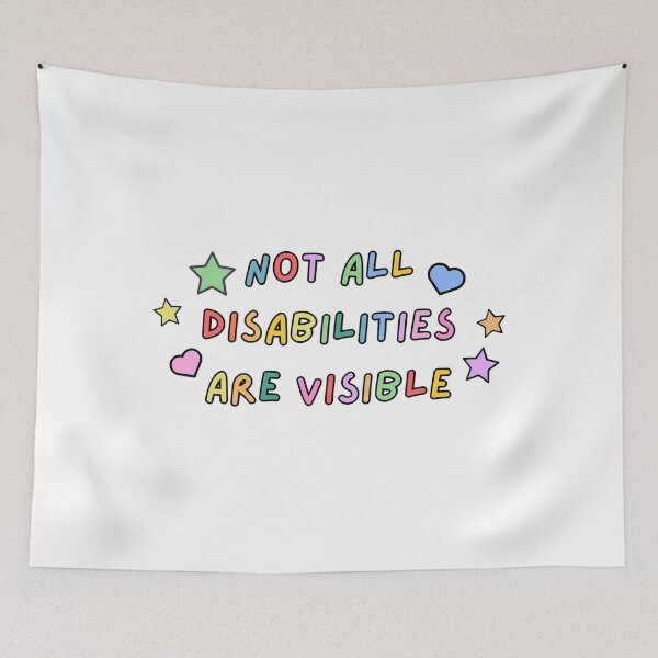 Item preview, Not All Disabilities Are Visible Sticker designed and sold by Brenda Simsn.