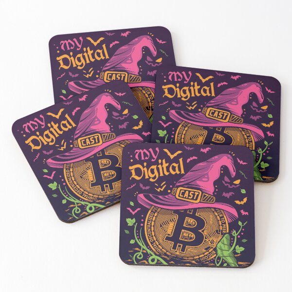 Aperçu de l'œuvre Bitcoin Enchantress, Mon casting numérique pendant Halloween créée et vendue par yashik.