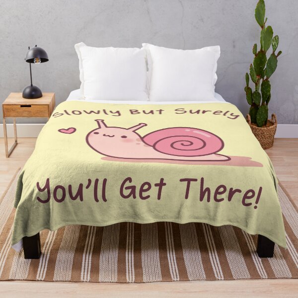 Item preview, Cute Snail Slowly But Surely You Will Get There designed and sold by rustydoodle.