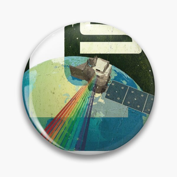 Item preview, LANDSAT 9 logo mission - vintage look Classic designed and sold by mickimedhursto.