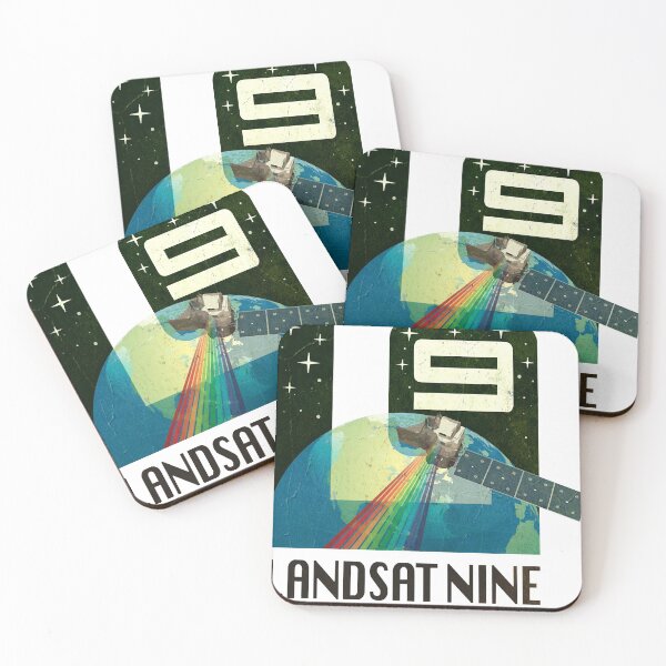 Item preview, LANDSAT 9 logo mission - vintage look Classic designed and sold by mickimedhursto.
