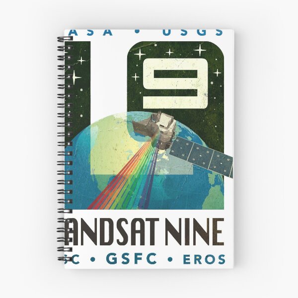 Item preview, LANDSAT 9 logo mission - vintage look Classic designed and sold by mickimedhursto.