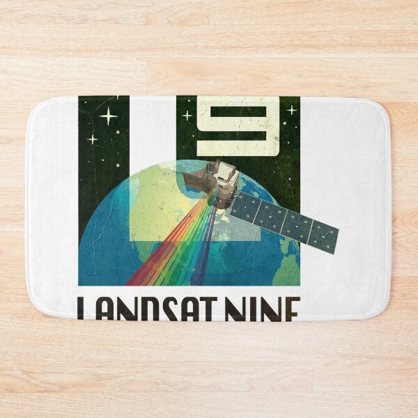 Item preview, LANDSAT 9 logo mission - vintage look Classic designed and sold by mickimedhursto.