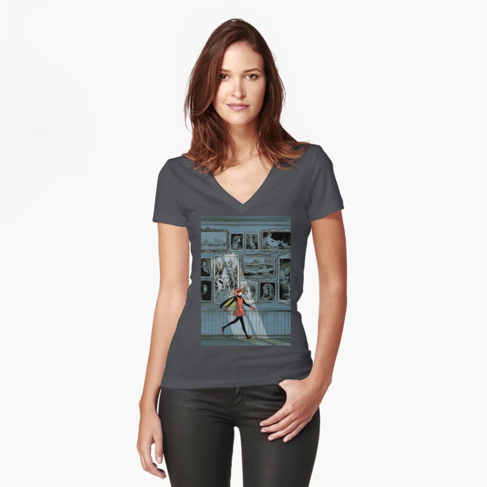 Item preview, Fitted V-Neck T-Shirt designed and sold by colleencoover.