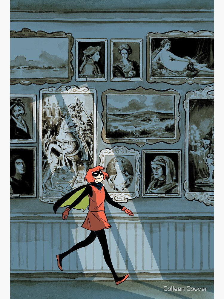 Thumbnail 3 of 3, Sticker, Bandette In The Gallery designed and sold by colleencoover.
