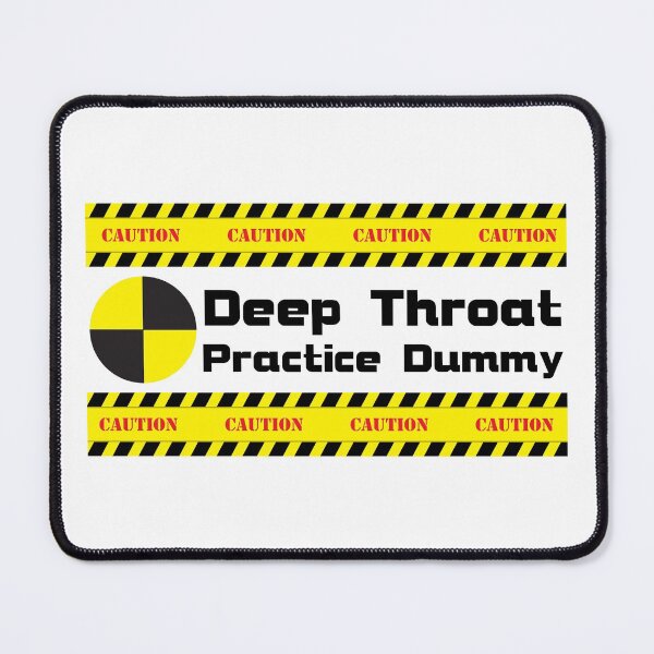 Item preview, Deep Throat Test Dummy Sarcastic and Funny Swinger Lifestyle Design designed and sold by swingersshop.