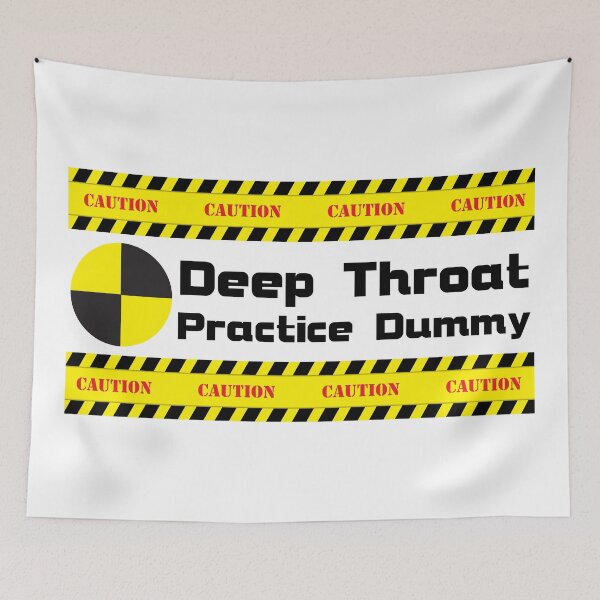 Item preview, Deep Throat Test Dummy Sarcastic and Funny Swinger Lifestyle Design designed and sold by swingersshop.