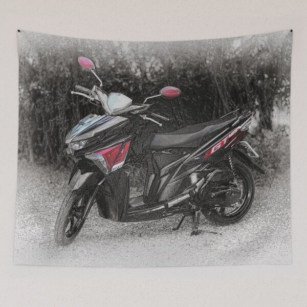 Item preview, Yamaha GT 125 scooter designed and sold by Huskyyy Designs.