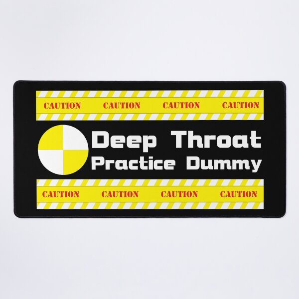 Item preview, Deep Throat Test Dummy Sarcastic and Funny Swinger Lifestyle Design (Dark Colors) designed and sold by swingersshop.