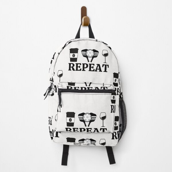 Item preview, Plan for the day - Coffee Pickleball Wine Repeat designed and sold by Auntieck.