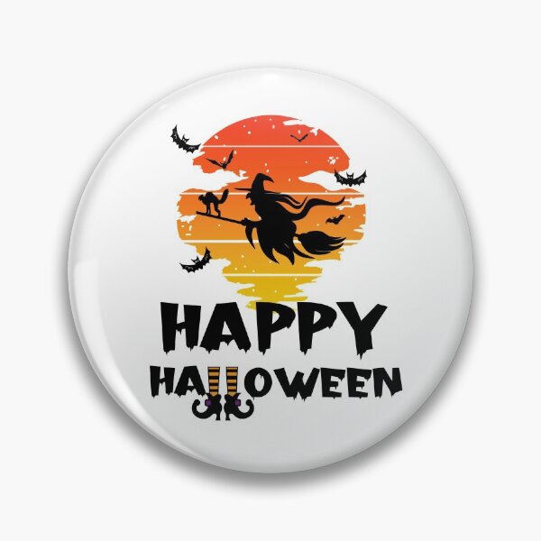 Item preview, Happy Halloween Witch Riding Brooms-Funny Halloween Women designed and sold by R&BApparel.