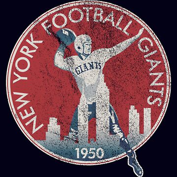 Vintage Football Shape - New York Giants (White Giants Wordmark) - New York  Giants - Sticker