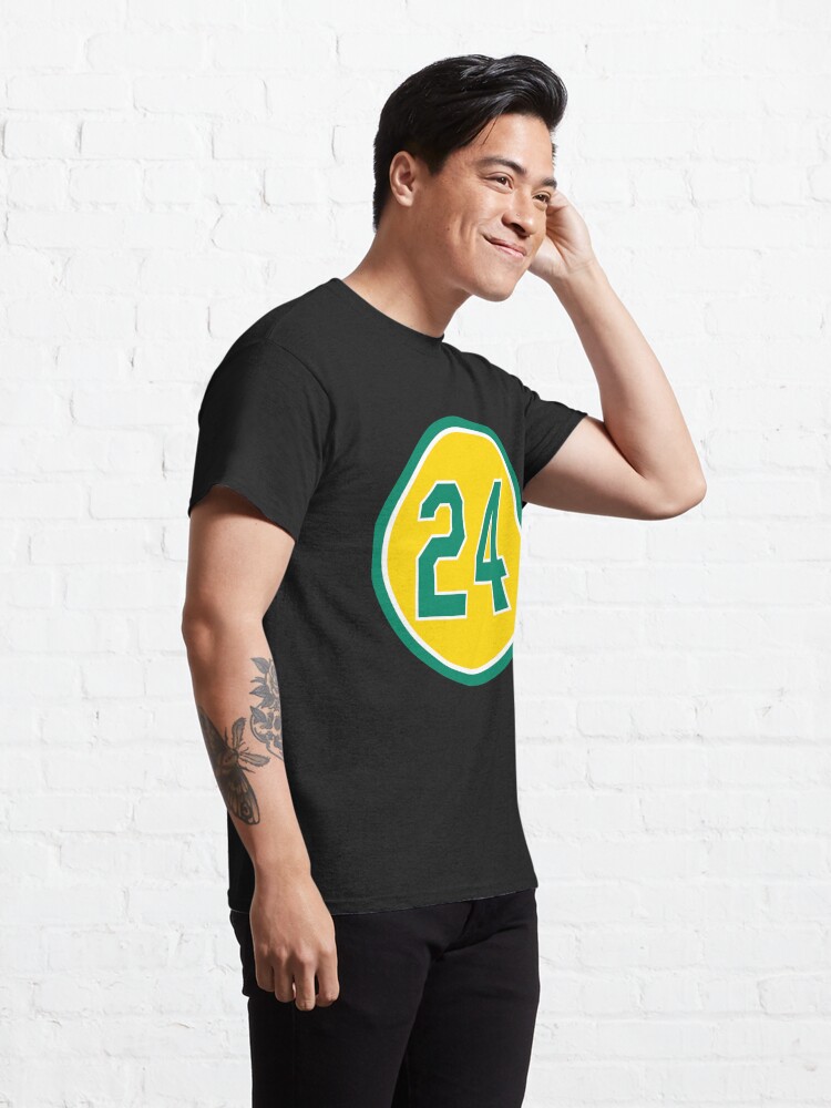 Discover Birthday Gift Rickey Henderson 24 Jersey Number Awesome For Movie Fans Classic T-Shirt
