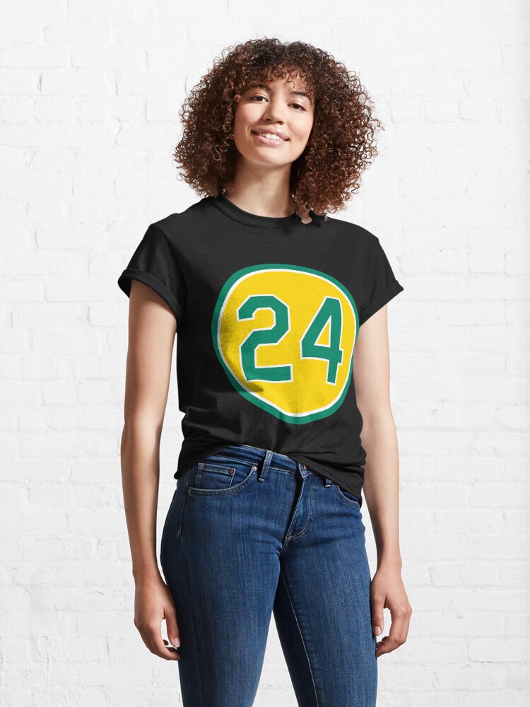 Disover Birthday Gift Rickey Henderson 24 Jersey Number Awesome For Movie Fans Classic T-Shirt