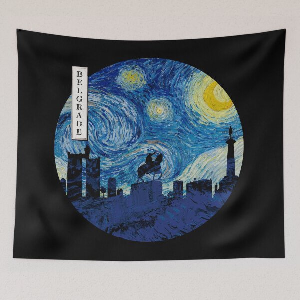 Item preview, Belgrade Starry Night Van Gogh Circle designed and sold by DFerraz.