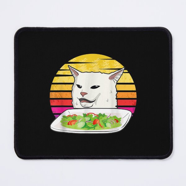 Item preview, Angry women yelling at confused cat at dinner table meme designed and sold by YonnaKendrick.