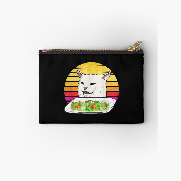 Item preview, Angry women yelling at confused cat at dinner table meme designed and sold by YonnaKendrick.