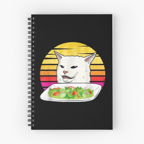 Item preview, Angry women yelling at confused cat at dinner table meme designed and sold by YonnaKendrick.