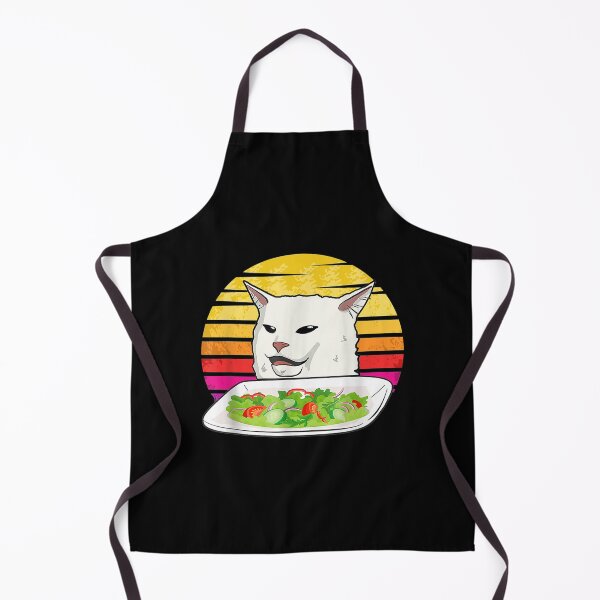 Item preview, Angry women yelling at confused cat at dinner table meme designed and sold by YonnaKendrick.