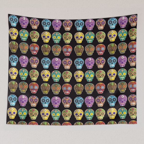 Item preview, Sugar Skulls Artwork Happy Halloween! designed and sold by Capiral Bucketlist.