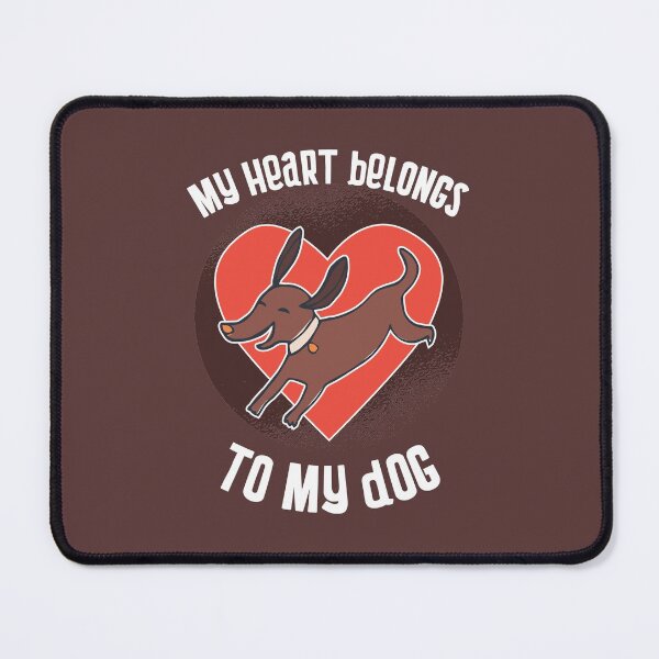 Item preview, My Heart Belongs To My Dog designed and sold by Cute and Funny Animal Art Designs.