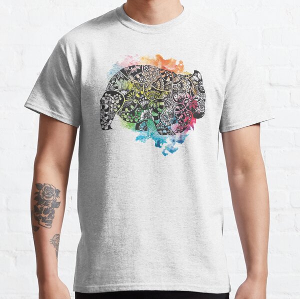 Wombat with Dododoodles and Watercolour Classic T-Shirt