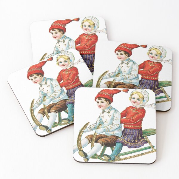 Item preview, Children Skiing Christmas, Winter Wonderland designed and sold by OneAction.