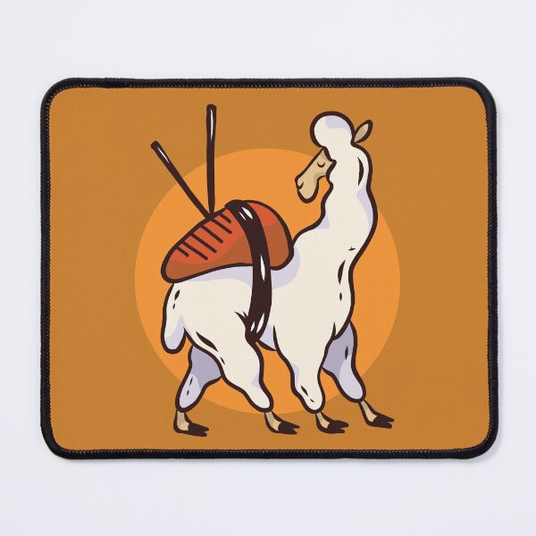 Item preview, Japanese Cuisine Sushi Llama designed and sold by Cute and Funny Animal Art Designs.