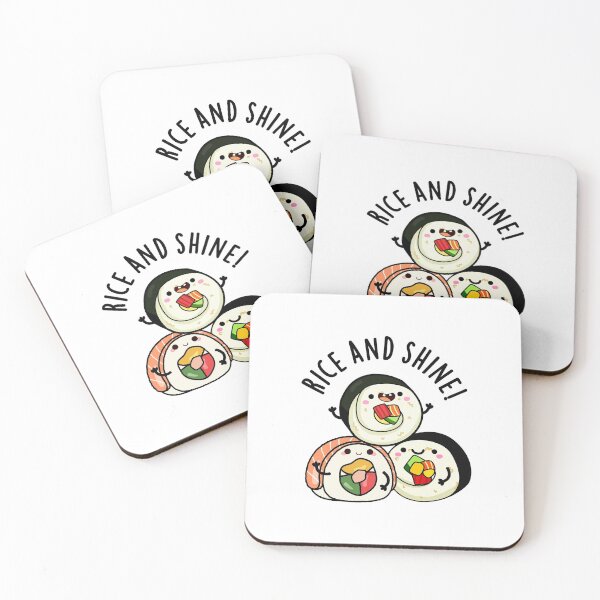 Item preview, Rice And Shine Funny Sushi Puns  designed and sold by punnybone.