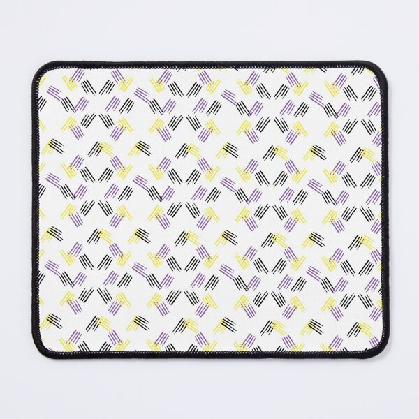 Item preview, Nonbinary Pride Colors Crosshatch Pattern designed and sold by Ispeakgeek.