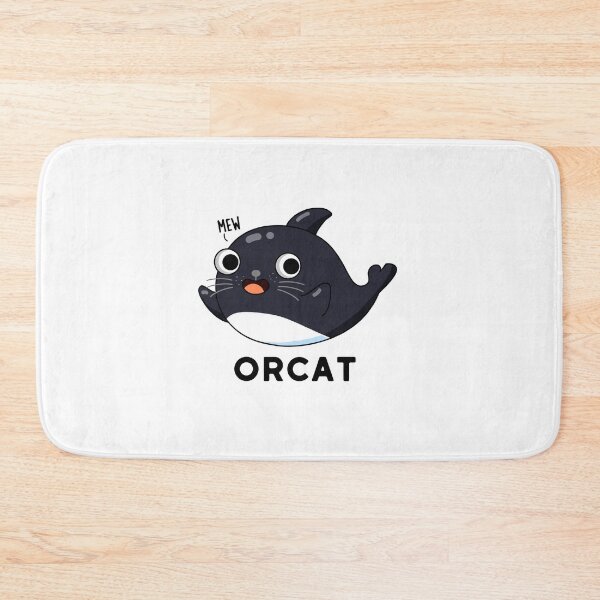 Item preview, Orcat Funny Cat Orca Puns  designed and sold by punnybone.