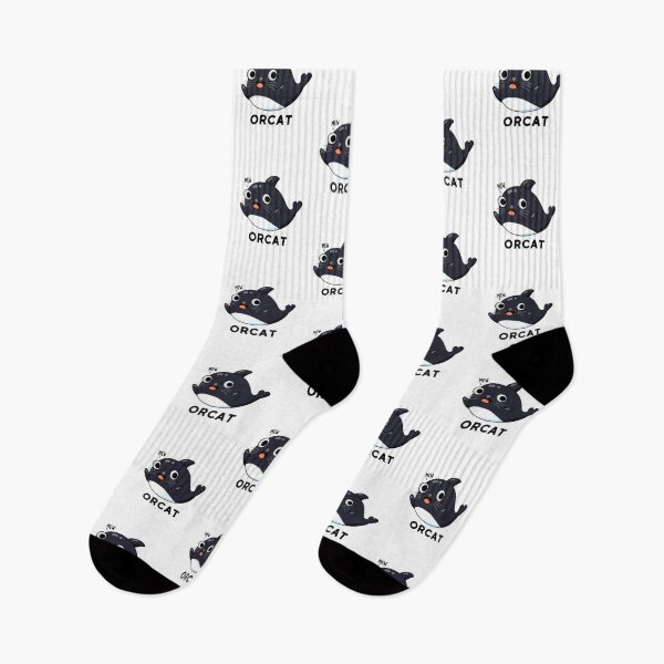 Item preview, Orcat Funny Cat Orca Puns  designed and sold by punnybone.