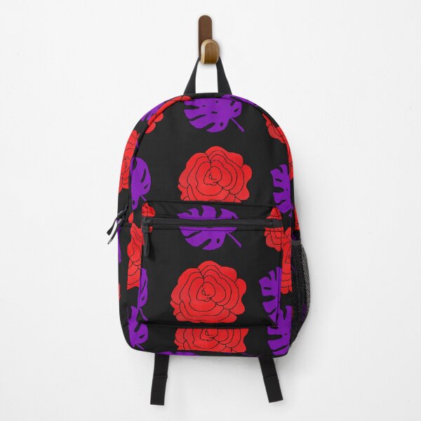 Item preview, Red Roses & Purple Leaves Flower Pattern designed and sold by rainestore.