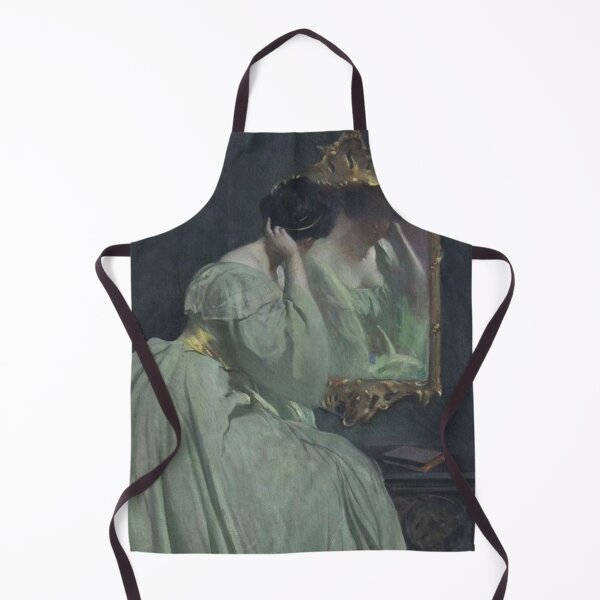 Item preview, Vintage Painting Lady Before the Mirror  designed and sold by Bellathewilde.
