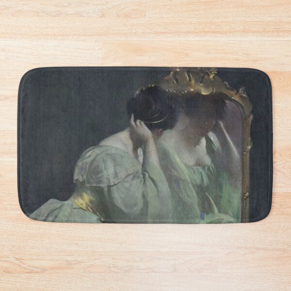 Item preview, Vintage Painting Lady Before the Mirror  designed and sold by Bellathewilde.