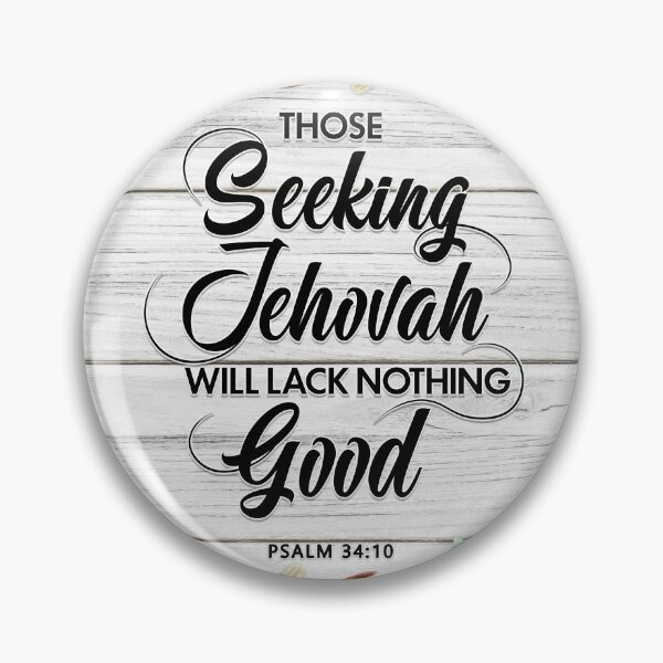 Item preview, JW 2022 YEARTEXT - Those seeking Jehovah will lack nothing good. designed and sold by KA DESIGNS.