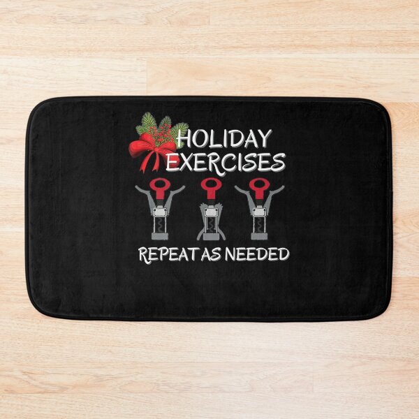 Item preview, Funny Christmas Drinking Wine Exercise Corkscrew Workout Tank Top designed and sold by eldarocamoramm.