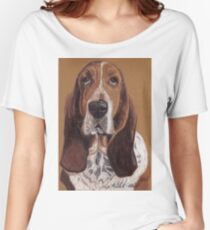 Basset Hound Vignette Women's Relaxed Fit T-Shirt