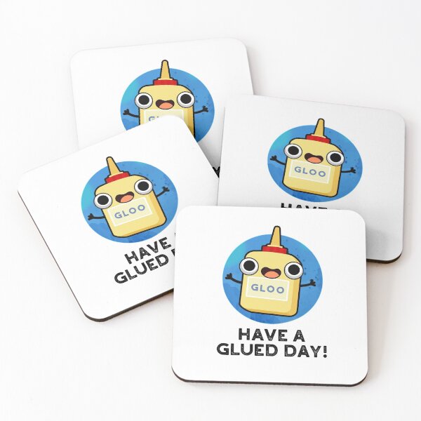 Item preview, Have A Glued Day Funny Glue Puns  designed and sold by punnybone.